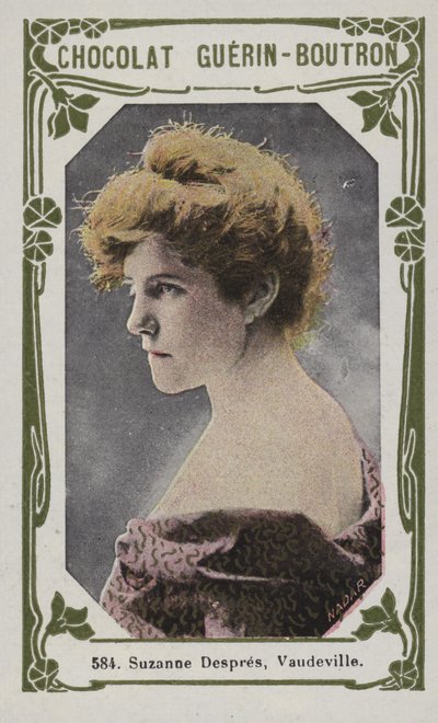 Suzanne Despres, Wodewil (kolorowe zdjęcie) autorstwa French School