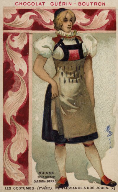 Szwajcarski strój kantonu Berno, XVII wiek autorstwa French School