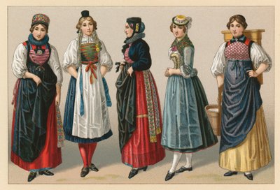 Szwajcaria kostium autorstwa French School