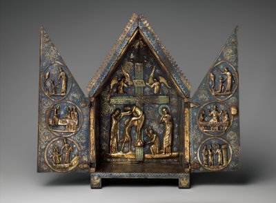 Tabernakulum Cherves, ok. 1220-30 (emalia miedziana i champleve) autorstwa French School