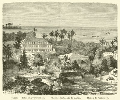 Tahiti (grawerowanie) autorstwa French School