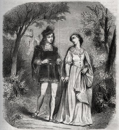 Tantot szli razem w parku: Francesca de Rimini (Francoise de Rimini autorstwa French School