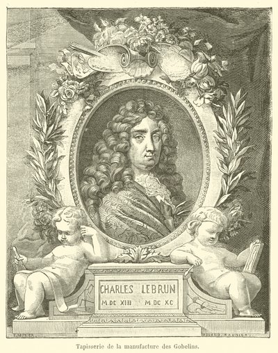 Gobelin z fabryki gobelinów (grawerowanie) autorstwa French School
