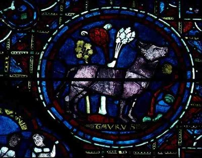 Byk, z okna zodiaku autorstwa French School