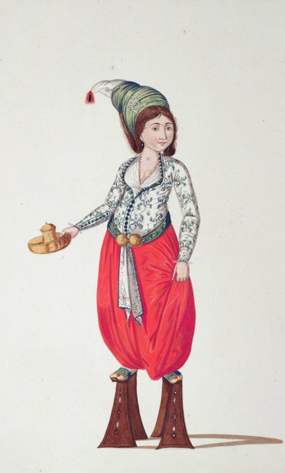 Łaźnie, okres osmański, 3. ćw. XVIII w. (wc na papierze) autorstwa French School