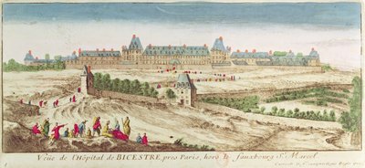 Azyl Bicetre w Paryżu, 1710 autorstwa French School