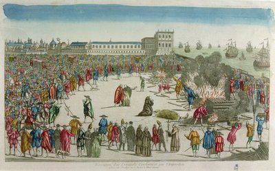 The Burning (kolorowy grawerunek) autorstwa French School