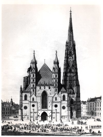 Katedra św. Szczepana w Wiedniu, 1821 r. autorstwa French School