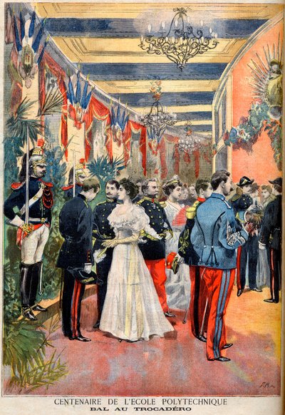 Stulecie Ecole Polytechnique: Bal w Trocadero, z ilustrowanego dodatku „Le Petit Journal”, 28 maja 1894 (rycina) autorstwa French School