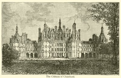 Zamek Chambord (rycina) autorstwa French School