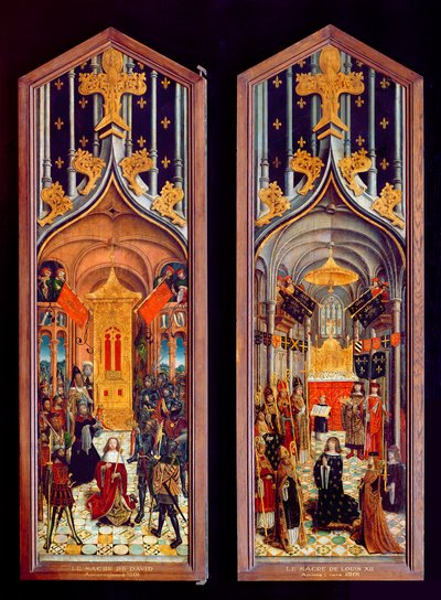 Koronacja Dawida i Ludwika XII (1462-1515) 1501 autorstwa French School