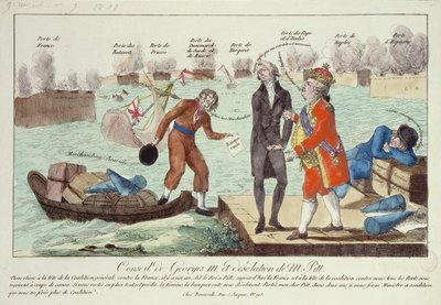 Sobór Jerzego III (1738-1820) i Pustkowie Williama Pitta (1759-1806) Młodszego, 1801 autorstwa French School