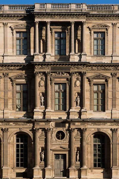 Cour Carree, strona północna autorstwa French School