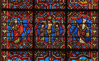 Ukrzyżowanie między Kościołem a Synagogą autorstwa French School