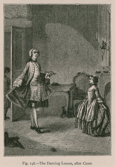Lekcja tańca według Cazota autorstwa French School