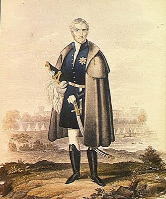 Książę Wellington (1769-1852) (kolor lito) autorstwa French School