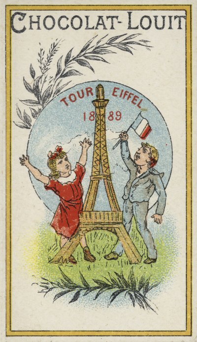Wieża Eiffla, 1889 autorstwa French School