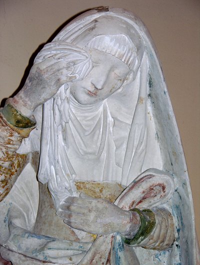 Złożenie do grobu, fragment świętej kobiety autorstwa French School