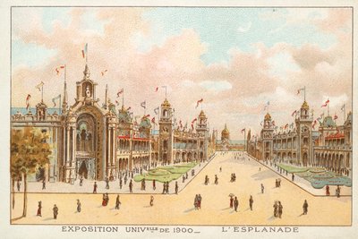Esplanade, Ekspozycja Universelle 1900, Paryż (chromolitho) autorstwa French School