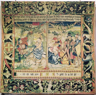 Ucieczka do Egiptu i Pokłon Trzech Króli, 1565 autorstwa French School