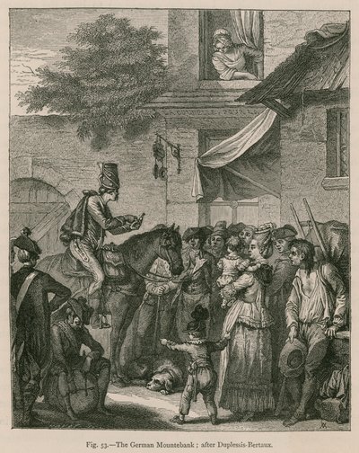 Niemiecki Mountebank; po Duplessis-Bertaux autorstwa French School