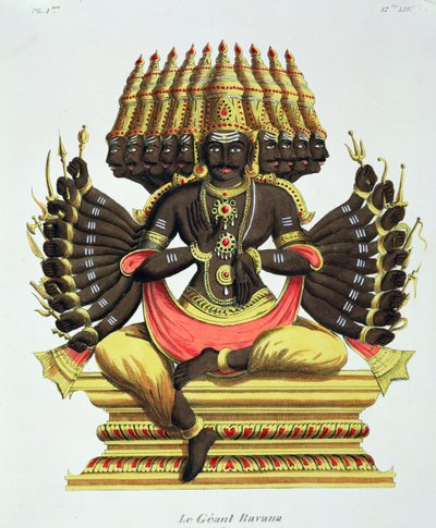 Olbrzymi Ravana autorstwa French School