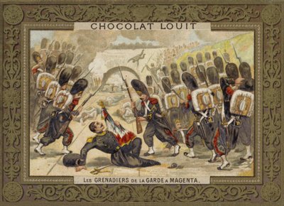 Grenadierzy gwardii w bitwie pod Magenta, 1859 autorstwa French School