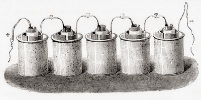 Cela Grove, z Les Merveilles de la Science, wyd. 1870. autorstwa French School