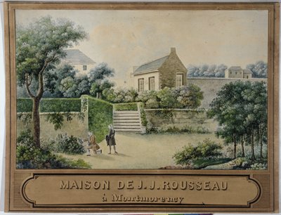 Ermitaż w Montmorency (wc na papierze) autorstwa French School