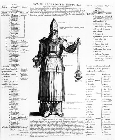 Arcykapłan judaizmu i genealogia kapłańskiej rodziny Lewiego autorstwa French School
