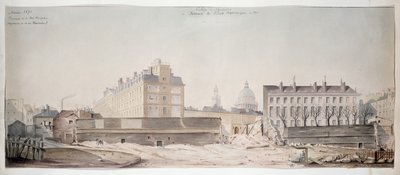 Dziura w Rue Monge, Kolegium Nawarry i Szkoła Politechniczna w Paryżu, 1870 autorstwa French School