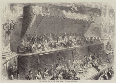 The Imperial Box w Grand Opera w Paryżu autorstwa French School
