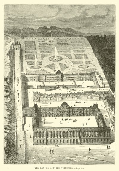 Luwr i Tuileries autorstwa French School