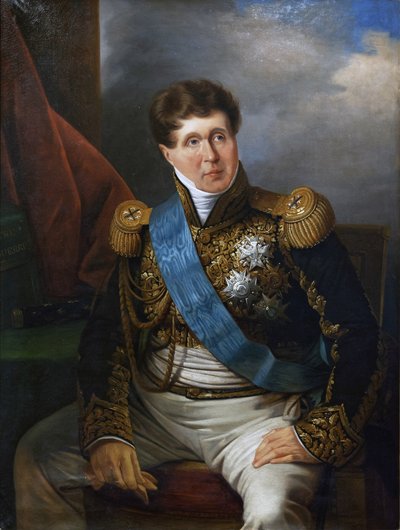 Marechal Victor, książę Bellune, ok. 1823-40 (olej na płótnie) autorstwa French School