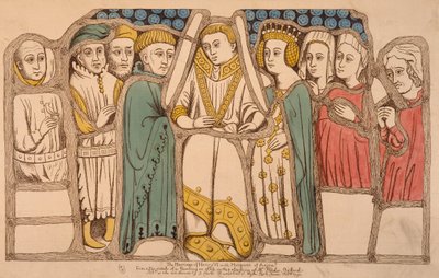 Małżeństwo Henryka VI z Anglii i Małgorzaty Anjou w 1445, 1793 autorstwa French School