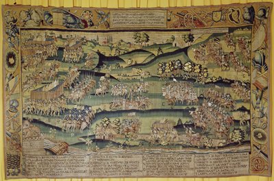 Spotkanie dwóch armii w bitwie pod Jarnac, 13 marca 1569 autorstwa French School