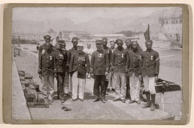 Mission Marchand, który opuścił Loango w Kongo i dotarł do Fachody w Sudanie, 1897-98 autorstwa French School