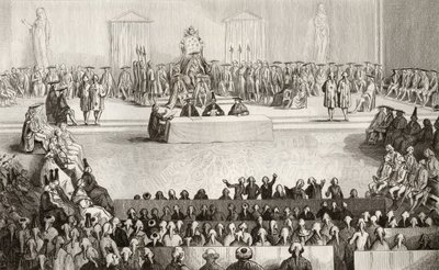Zgromadzenie Narodowe za Ludwika XVI (1754-93) z „Histoire de France” Colarta, wydana ok. 1840 r. autorstwa French School