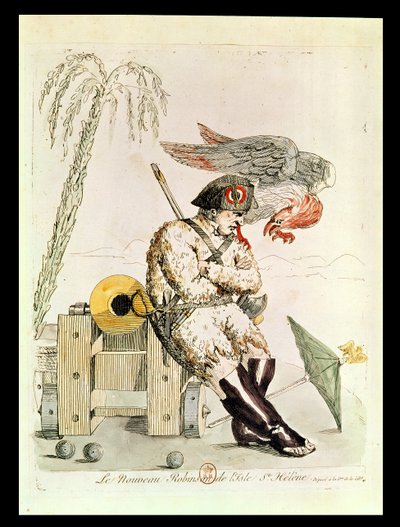 Nowy Robinson św. Heleny, 1815 autorstwa French School