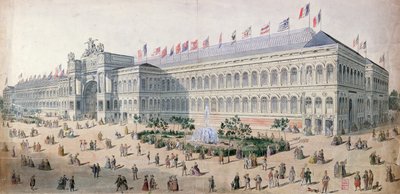 Palais de lIndustrie na Wystawie Powszechnej w 1855 r. autorstwa French School