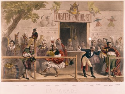 Parada, karykatura Napoleona III i jego dworu (1808-73), z La Menagerie Imperiale, c.1870 autorstwa French School
