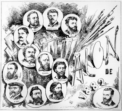 Salon Paryski z 1882 r. autorstwa French School