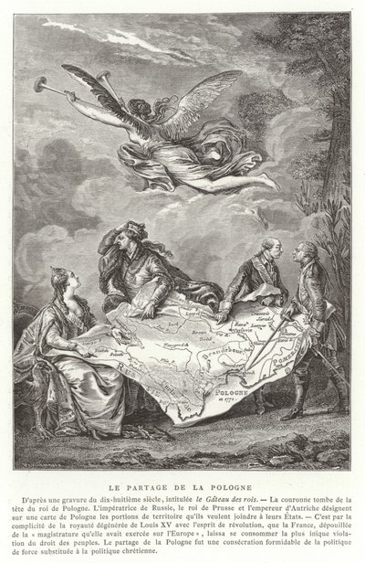 Rozbiór Polski, 1772 autorstwa French School