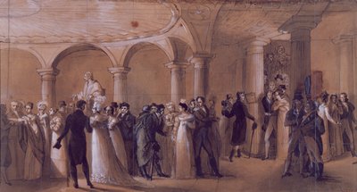 Perystyl w Theatre Francais, ok. 1822 r. autorstwa French School