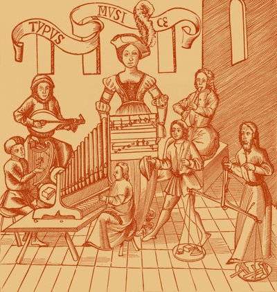 „Personifikacja muzyki” autorstwa French School