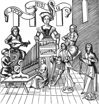 „Personifikacja muzyki” autorstwa French School