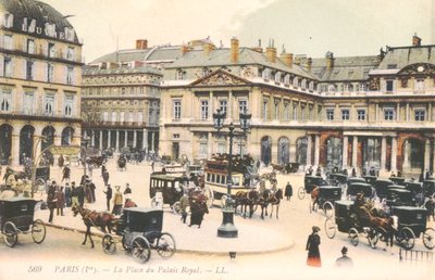 Place du Palais Royal w Paryżu, 1910 r. autorstwa French School