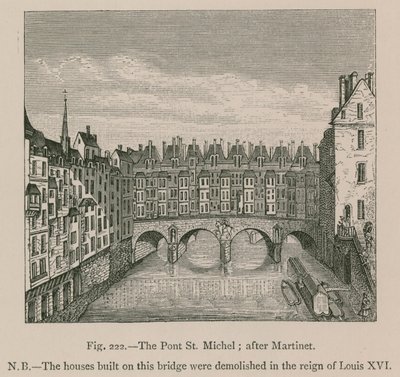 Pont St Michel; po Martinecie autorstwa French School