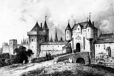Porte Saint-Honoré, Paryż w XIII wieku autorstwa French School
