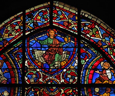 Okno syna marnotrawnego: Chrystus – Majestas Domini (w35) autorstwa French School